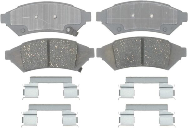 Advantage 14D1000CH (19285957) Ceramic Front Disc Brake Pad Set with Hardware
