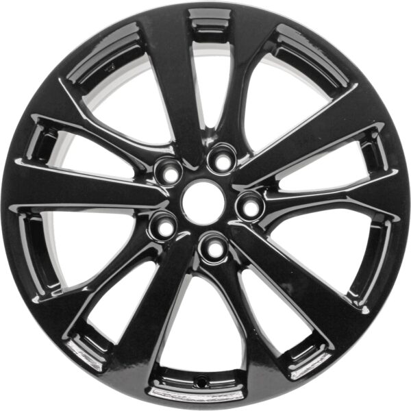 New 18x7.5" 18 Inch Gloss Black Aluminum Alloy Wheel Rim for Nissan Altima 2016 2017 2018 | ALY62720U45N | Direct Fit - OE Stock Specs